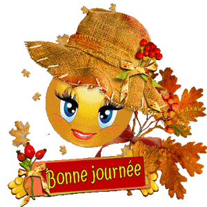 Gif animé bonne journée smiley